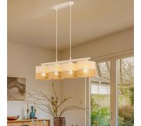 TK Lighting Linobianco lámpara colgante 4x15 W blanco-marrón 6576