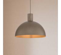TK Lighting Lámpara colgante Oslo, color arena, metal, Ø 34 cm, E27