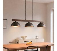TK Lighting Lámpara colgante Oslo, marrón, 3 luces, 118 cm de largo, E27