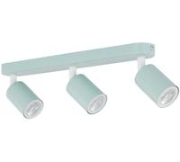 TK Lighting Downlight Livia, verde menta, 52 cm, 3 luces, metal, GU10
