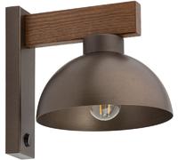 TK Lighting Oslo lámpara de pared 1x15 W madera-marrón 6279