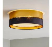 TK Lighting Hilton plafón 3x15 W negro-oro 4180
