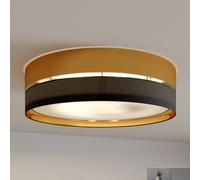 TK Lighting Hilton plafón 4x15 W negro-oro 4345