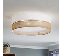 TK Lighting Linobianco plafón 3x15 W blanco-marrón 6577