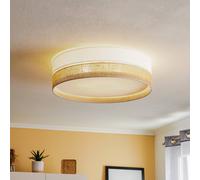 TK Lighting Linobianco plafón 4x15 W blanco-marrón 6578