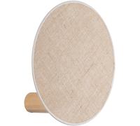 TK Lighting Aplique de pared Puls, pantalla de yute, marrón natural, Ø 30 cm