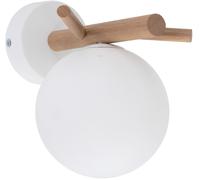 TK Lighting Sheron lámpara de pared 1x6 W blanco-madera 5307