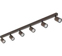 TK Lighting Top lámpara de techo 6x10 W marrón 6183
