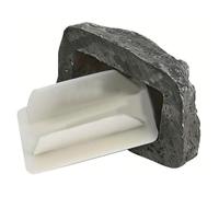 TKOWTB Hide-A-Spare-Key Fake-Rock - Juego de piedras de imitación de resina para guardar llaves