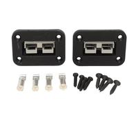 TKSE Panel de Montaje de Enchufe, 2 Piezas 50A Base de Panel de Enchufe Conectores Integrados Retardantes de Llama Placa Empotrada de Montaje Empotrado para Conector de La Serie Anderson Power SB50