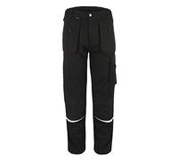 TMG® - Pantalones de trabajo cómodos para hombre, muchos tamaños y colores, diseñados en Alemania, Negro, 36W x 31L