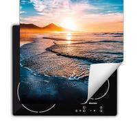 TMK ArtDeko Cubre Vitrocerámica de Induccion 60 x 52 cm - Tapa Protectora - Placa protectora vitroceramica induccion Vinilo, Paisaje Montañas