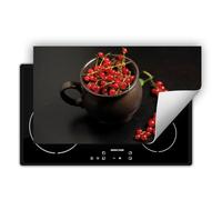 TMK ArtDeko Cubre Vitrocerámica de Induccion 90 x 52 cm - Tapa Protectora - Placa protectora vitroceramica induccion Vinilo, Fruta negra