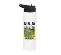 TMNT Ninja Photobomb NYC Stainless Steel Insulated Water Bottle