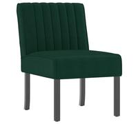 Tmriohed Silla tapizada de terciopelo verde oscuro silla de comedor sillón | Elegante silla de acento con suave terciopelo y patas de madera, ideal para dormitorio, sala de estar o vestidor.