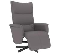 Tmriohed Sillón de relax con función reclinable, giratorio 360 grados, piel | Sillón reclinable ergonómico para TV con respaldo ajustable, reposapiés integrado y base de metal estable.
