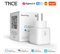 TNCE Tuya enchufe inteligente WiFi/Zigbee3.0 enchufe 16A/20A Monitor de potencia Control remoto aplicación Smart Life Control remoto voz Contr Alexa