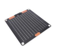 Tnfeeon Cargador Portátil 10, Panel Solar Monocristalino de 10 W, Cargador Solar USB con Salida Dual Tipo C 5 V 2 A, Ventosas, Diseño Ligero para Camping, Senderismo, Uso Al Aire Libre