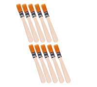 Tnfeeon Juego de Brochas de Arqueología, 10 Piezas de Brochas de Nailon Suave con de Madera y de Acero Inoxidable para Limpiar Pintura Artística y Juegos de Excavación.Control de Color Suave para (1