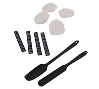 Tnfeeon Kit de Iniciación de Masa Madre con 4 Fundas de Tela, 4 Tiras de Termómetro, 2 Raspadores para Hacer Pan y Fermentar