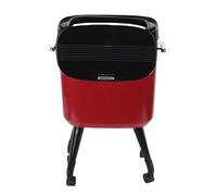 Tnfeeon Papelera Alta con Patas y Ruedas, Material PP ABS, Capacidad de 15 Litros, Papelera que Ahorra Espacio para Cocina, Baño, Sala de Estar, Oficina (rojo)