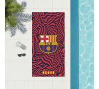 Toalla Barça Oficial 140x70 Microfibra Ligera 100% Poliéster Playa - Piscina Modelo 3 Barcelona - ASDITEX TEXTILES SL