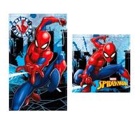 Toalla de baño de algodón Marvel Spiderman (x2) 30x50 cm Unisex