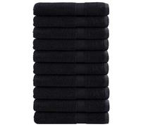 Toalla De Invitado Solund 25 Uds. Negro 80 X 200 Cm 550 Gsm Vidaxl