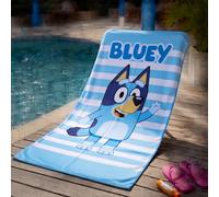 Toalla de Microfibra Infantil 70x140 cm con Diseños Infantiles Divertidos para Playa, Piscina y Uso Diario Aymax Bluey 1st