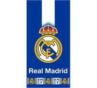 Toalla de Microfibra Real Madrid Azul Franja Vertical Blanca 140x70 82185