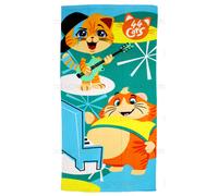 Toalla de Playa 44 Gatos - Rayo y Albóndiga Coriex