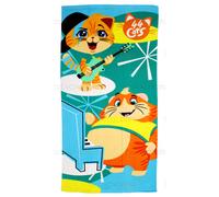 Toalla de Playa 44 Gatos - Rayo y Albóndiga Coriex