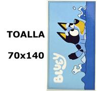 Toalla de playa BLUEY,Toalla de baño BLUEY,MICROFIBRA 100% POLYESTER,MEDIDAS 70x140cm,cm,fespu