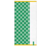 Toalla de playa de niño 70x140cm 450gsm 100% algodón verde cuadros kids CASA BENETTON Green