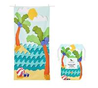 Toalla de playa Dock & Bay - Secado rápido, sin arena - Compacta, ligera - 100% reciclada - Incluye bolsa - Build-A-Beach - Grande (160x90cm, 63x35)
