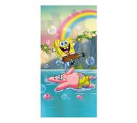 Jerry Fabrics Toalla de ducha Bob Esponja 70 x 140 cm 100 % algodón Öko-Tex Standard 100 absorbente