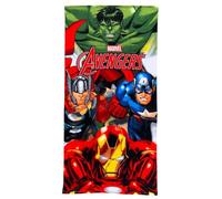 Toalla de playa para niño Avengers 70 x 140 cm toalla microfibra 100% poliéster secado rápido toalla playa piscina Marvel con Iron Man Capitán América Thor Hulk idea regalo