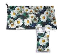 Toalla de secado rápido Fashion Daisy, toallas de microfibra a granel para adultos, 40,6 x 31,7 cm