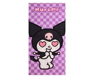 Toalla kuromi hello kitty microfibra