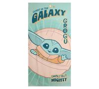 Toalla Mandalorian & Grogu 90 x 180 cm Niño y Niña - Toalla Infantil Disney Suave y Absorbente para Playa, Piscina y Natación, Toalla Infantil Verano 2-10 Años