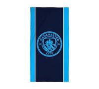 Toalla Oficial del Manchester City FC Character World | Tacto súper Suave, diseño del Club de fútbol hogar, baño, Playa y Piscina | Talla única 75 cm x 150 cm | 100% algodón