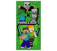 Toalla Playa o Piscina Microfibra Minecraft de 140x70cm