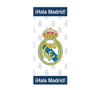 Toalla Playa Piscina infantil Real Madrid cf blanca Hala Madrid Oficial 70x140cm