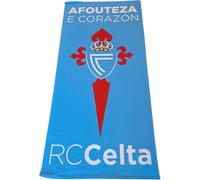 Toalla playa Real Club Celta de Vigo Afouteza E Corazón tamaño 90x180cm producto oficial CV369678