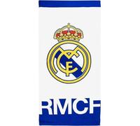 Toalla Real Madrid 70x140 diseño Oficial con Escudo del Club y Colores emblemáticos - Toalla de Playa Real Madrid y baño de Gran tamaño Ideal para Fans del Equipo Blanco con Estilo y Comodidad