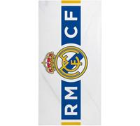 Toalla Real Madrid 70x140 diseño Oficial con Escudo del Club y Colores emblemáticos - Toalla de Playa Real Madrid y baño de Gran tamaño Ideal para Fans del Equipo Blanco con Estilo y Comodidad