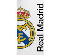 Toalla Real Madrid 90x180 diseño Oficial con Escudo del Club y Colores emblemáticos - Toalla de Playa Real Madrid y baño de Gran tamaño Ideal para Fans del Equipo Blanco con Estilo y Comodidad