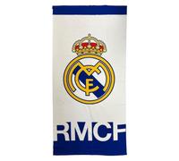 ARTESANÍA CERDÁ, S.L. Toalla oficial Real Madrid – Diseño exclusivo, escudo y colores – Para playa