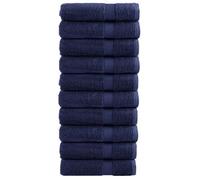 Toallas De Baño Solund 10 Uds Azul Marino 100x150 Cm 600 Gsm Vidaxl