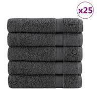 Toallas De Baño Solund 25 Uds Antracita 100x150 Cm 600 Gsm Vidaxl